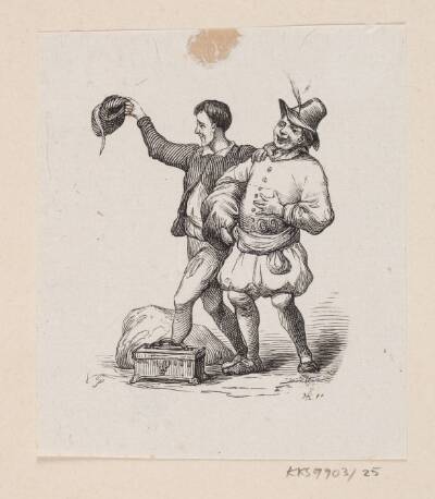 Illustration til "Kejserens nye Klæder" i H.C. Andersen, "Eventyr og Historier", Bind 1