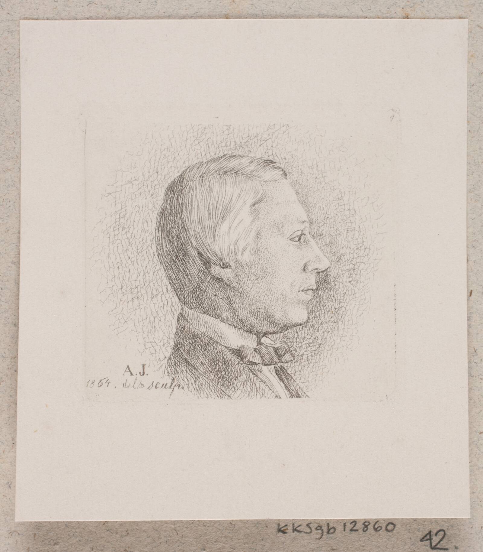 Fuldmægtig Anton L.V. Petersen, August Jerndorff, 1864