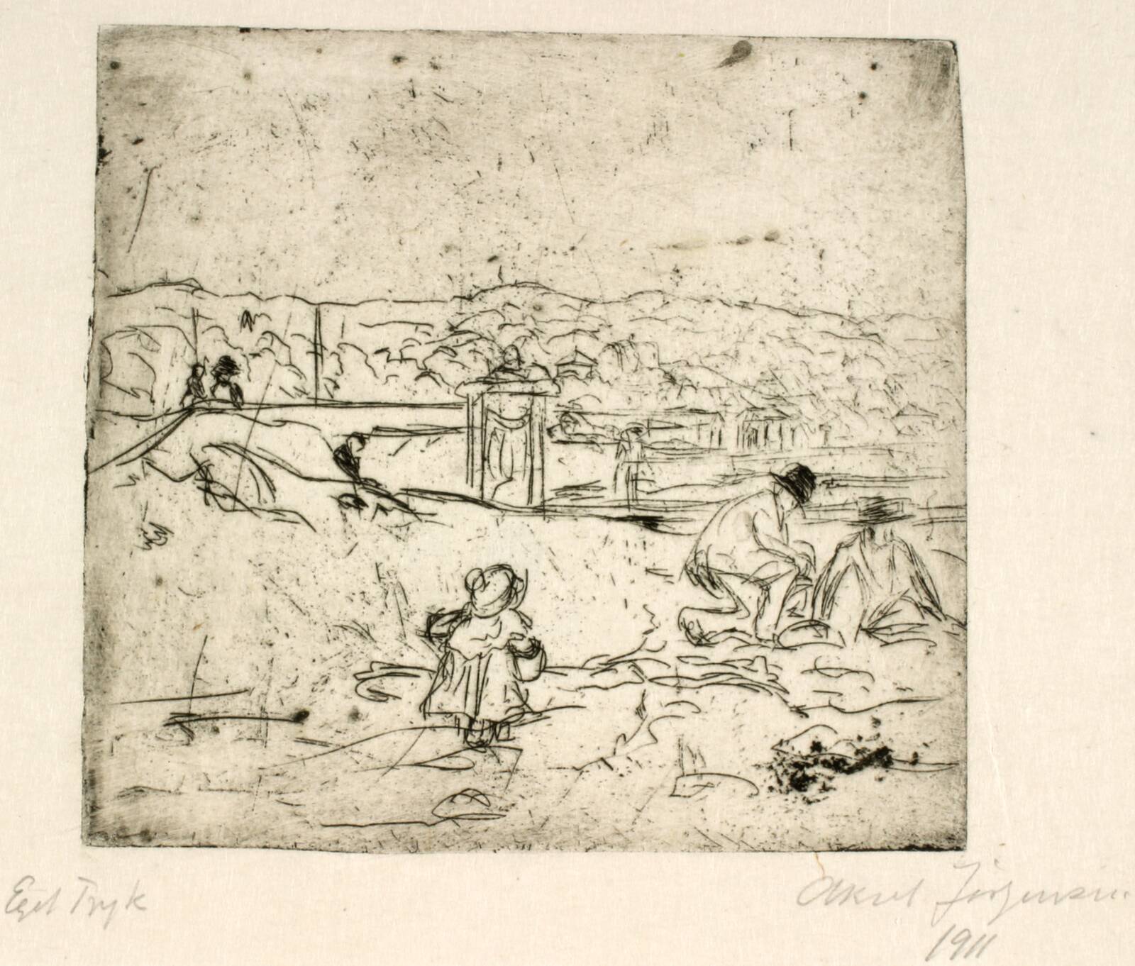 Ved vandet, Aksel Jørgensen, 1911