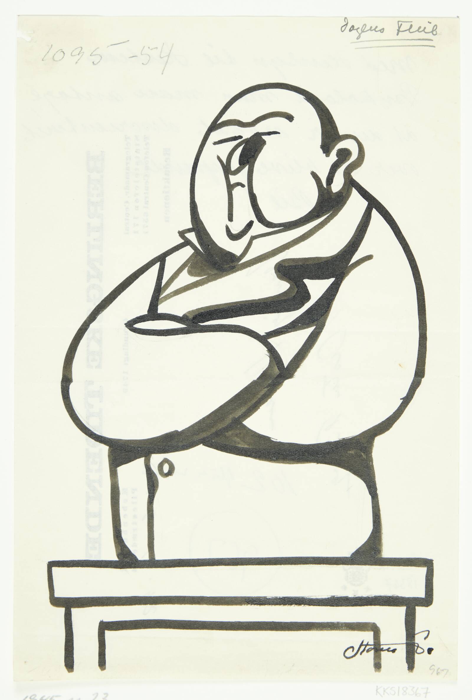 Blad til "Dagens flue", Storm Petersen, Robert, 1945