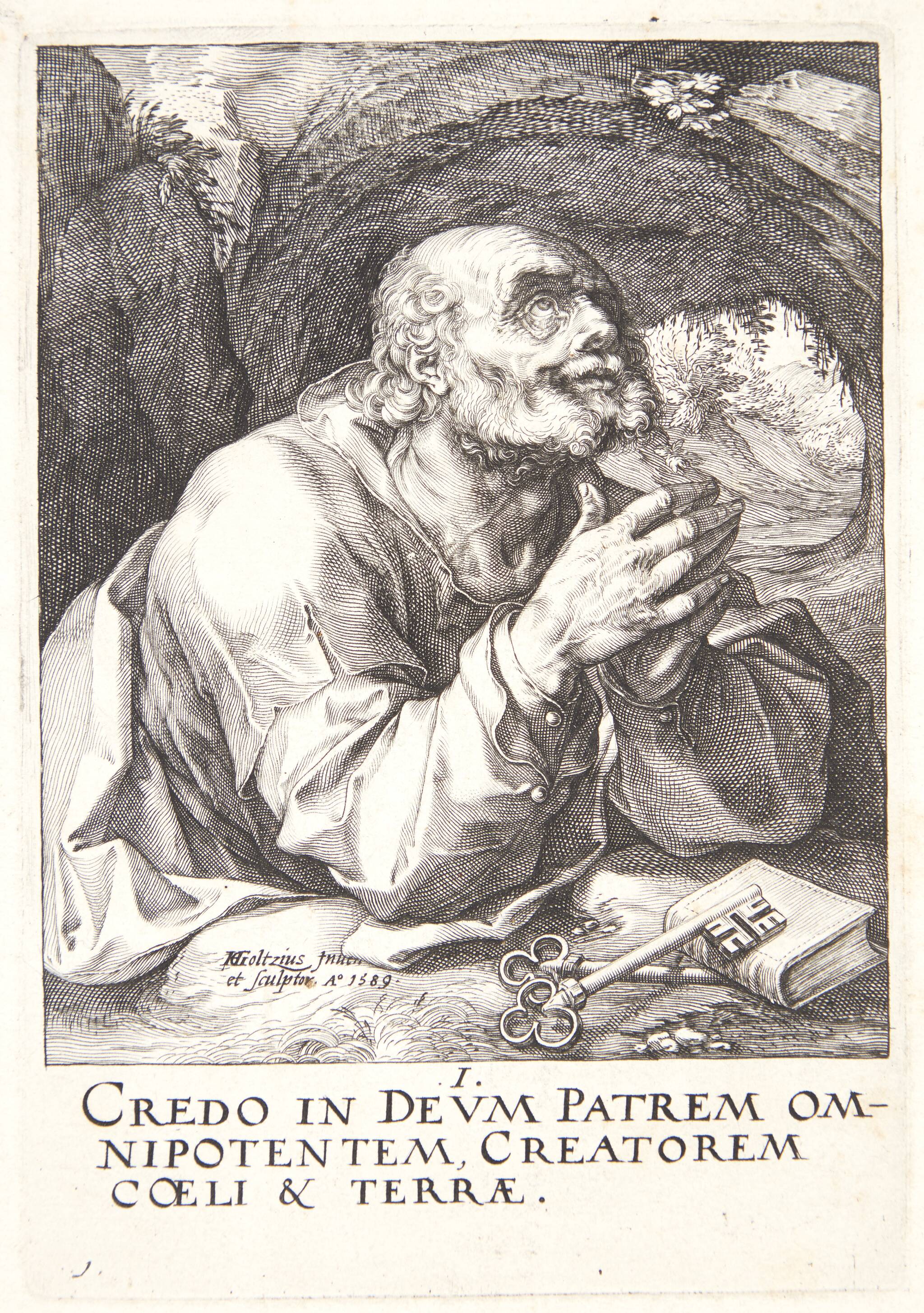 Apostlen Peter, 1589, Hendrick Goltzius | SMK Open