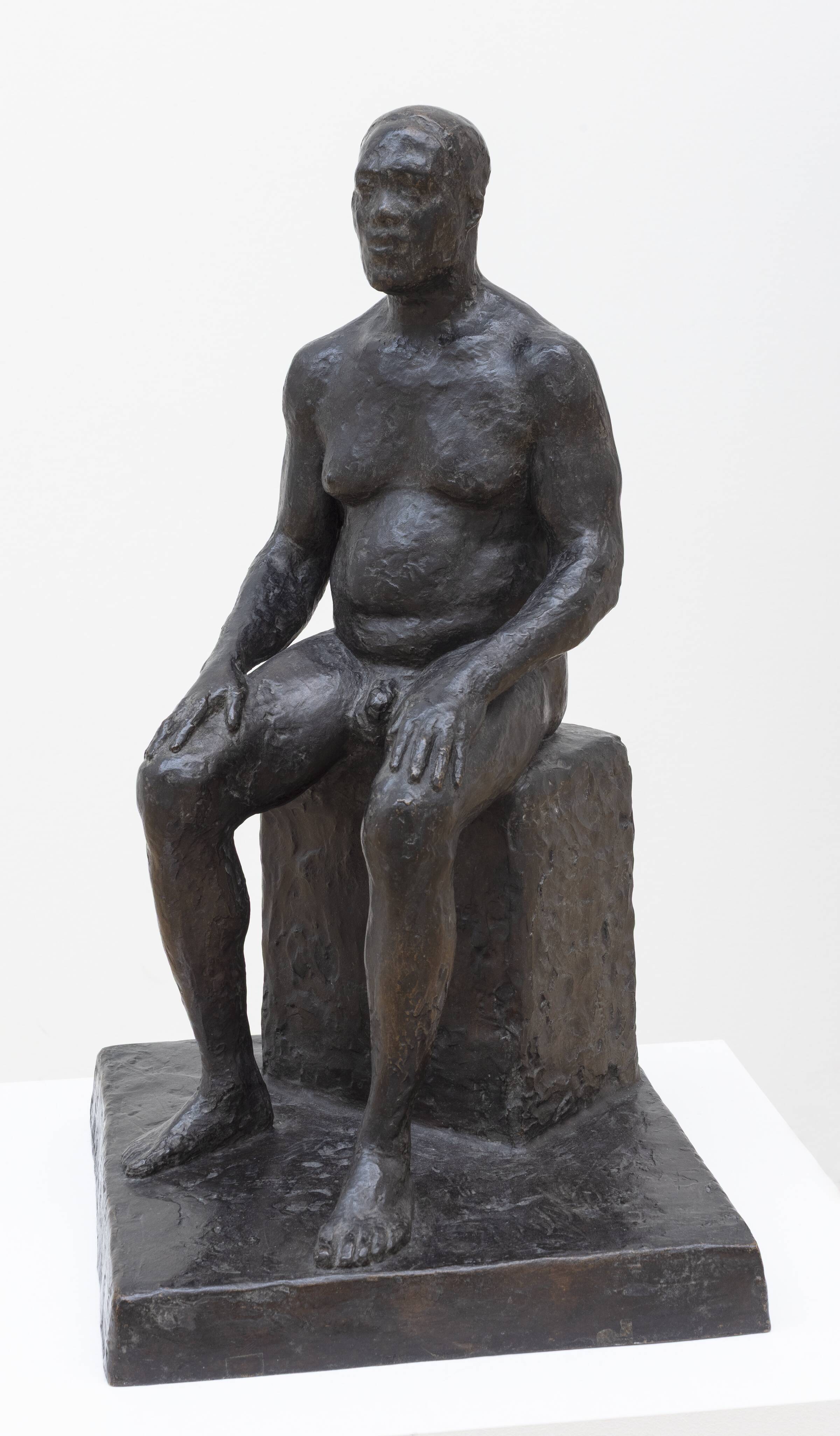 Siddende nøgen mand, Jørgen Gudmundsen-Holmgreen, 1943