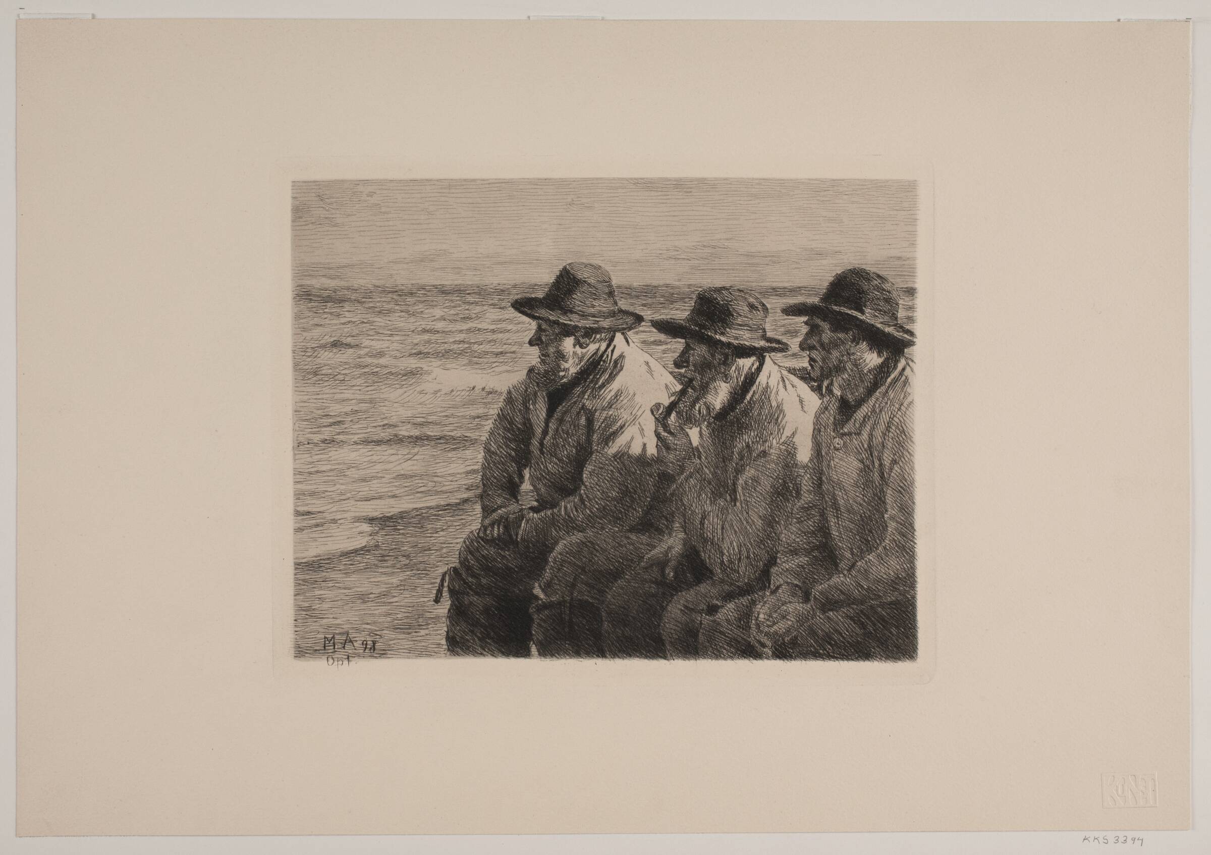 Tre fiskere, Michael Ancher, 1898