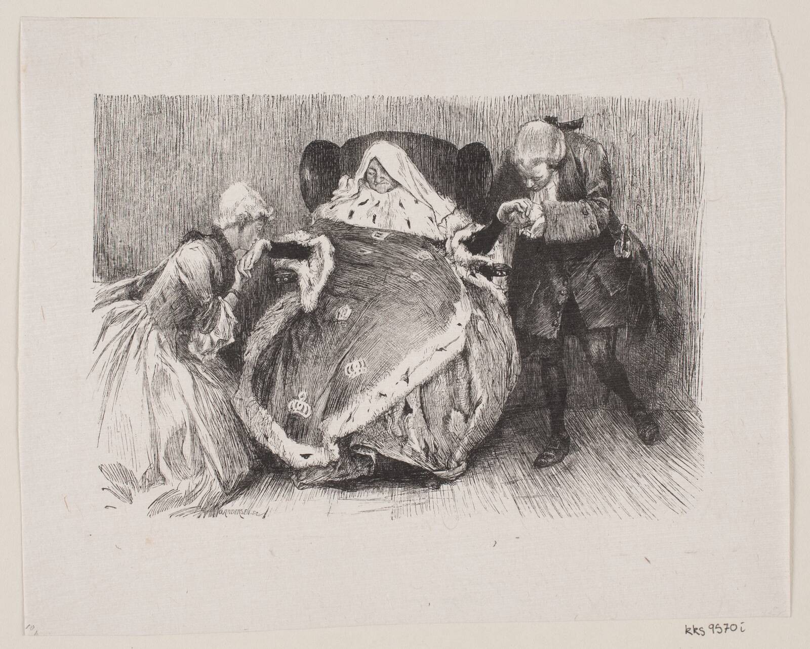 Illustration til "Republique", Oscar Andersen, 1848-1907