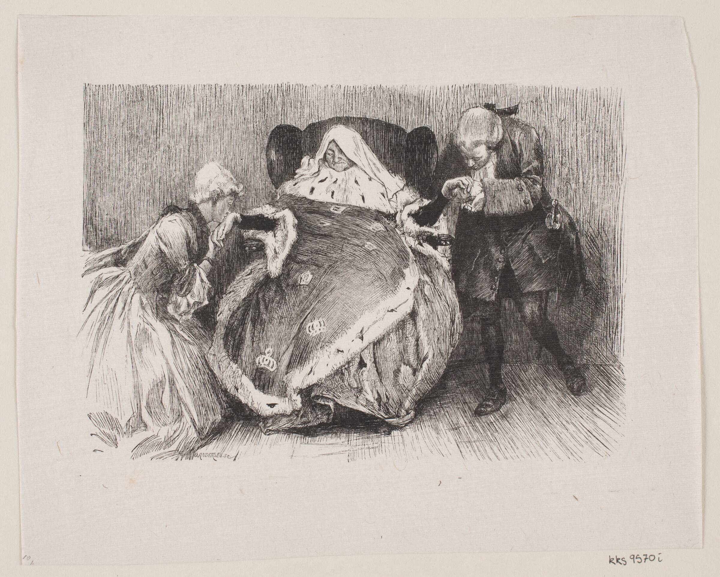 Illustration til "Republique", Oscar Andersen, 1848-1907