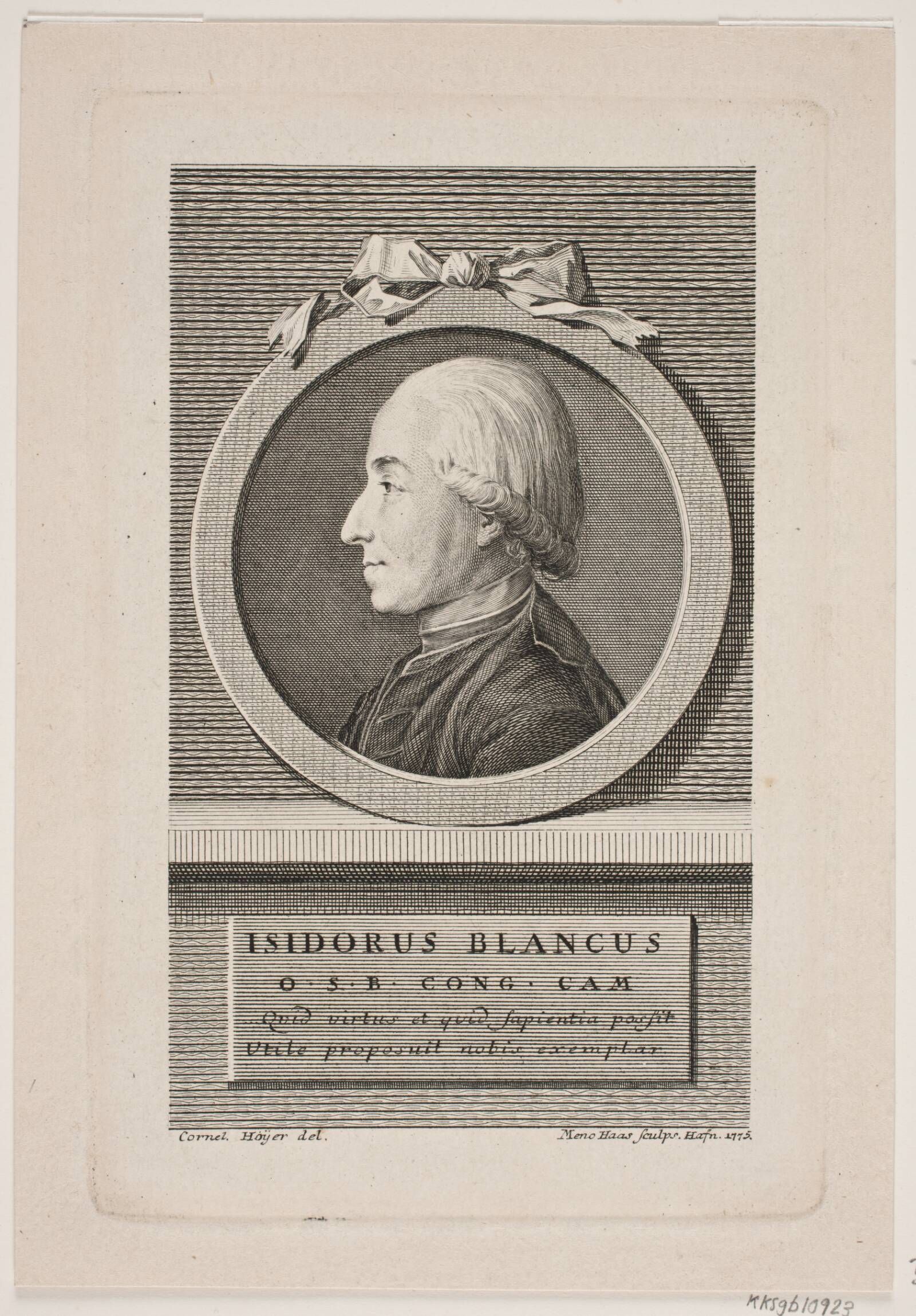 Isidor Blancus, Meno Haas, 1775