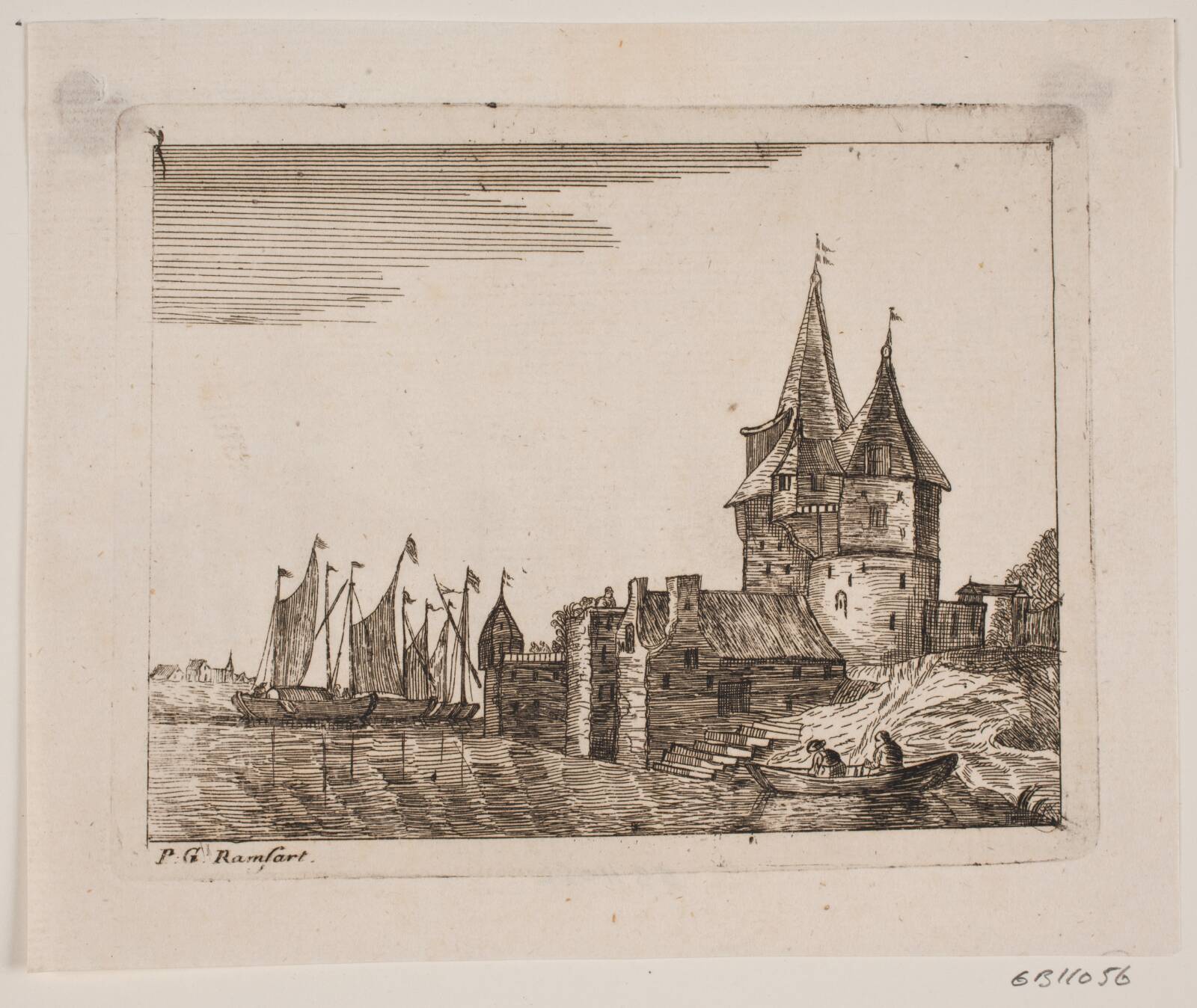 Flodparti, P.G. Ramsart, 1700-1799