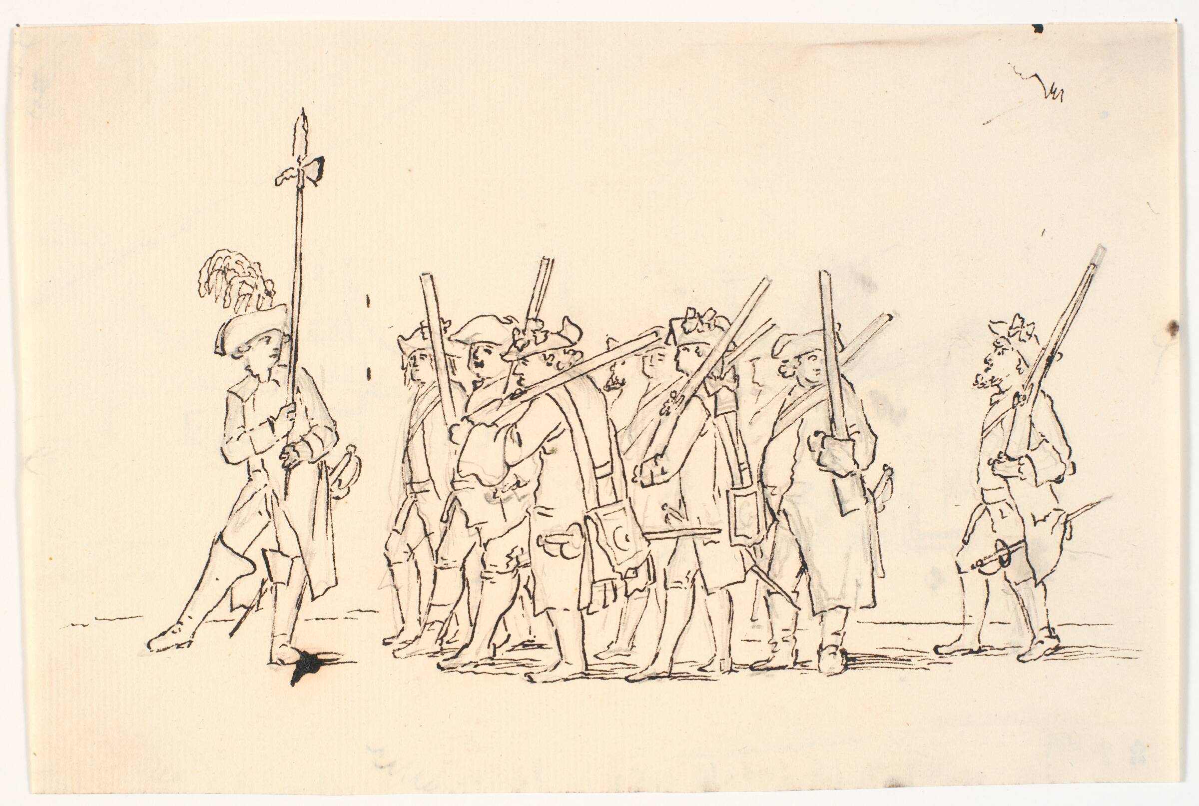 Borgervæbning. Satirisk blad, C.A. Lorentzen, 1746-1828