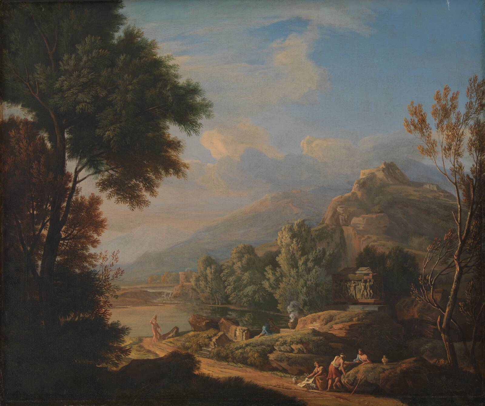 Arkadisk landskab, Ubekendt, 1708-1741