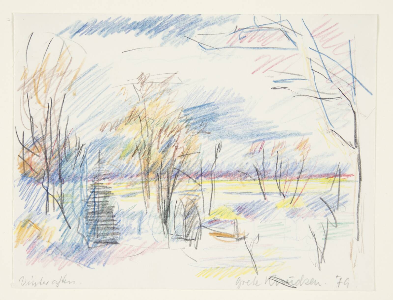 "Vinter aften", Grete Knudsen, 1979