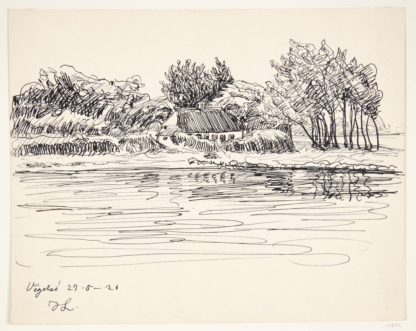 Landskab. Vigelsø, Johannes Larsen, 1921