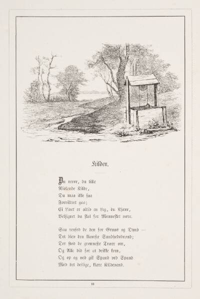 Kilden. Illustration til H.V. Kaalund, "Fabler for Børn"