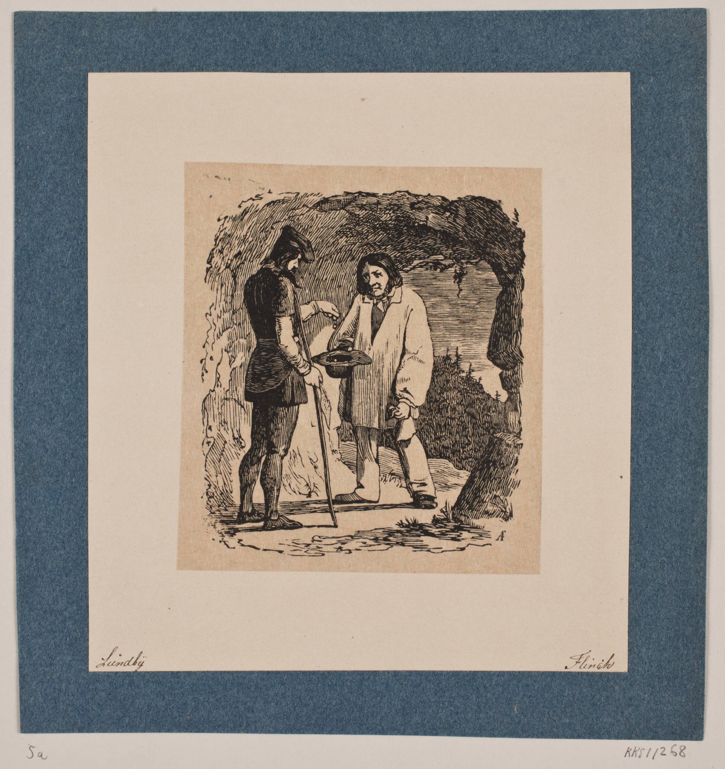 Rübezahl og Bonden, Andreas Flinch, 1840-1843