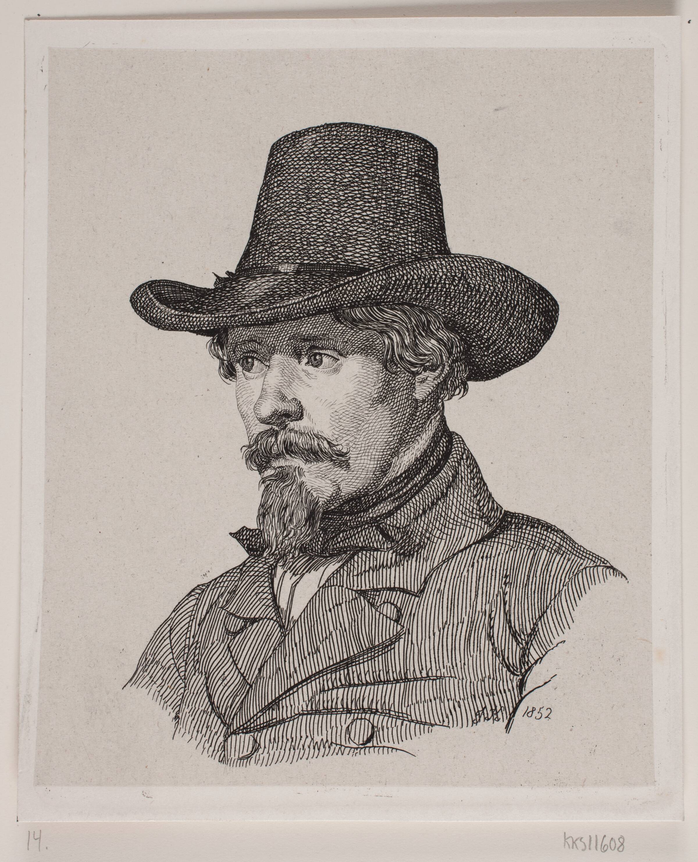 Maler William Hammer, Jacob Kornerup, 1852