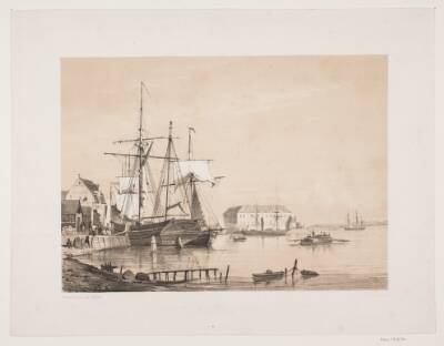 Sønderborg slot set fra havnen i Sønderborg