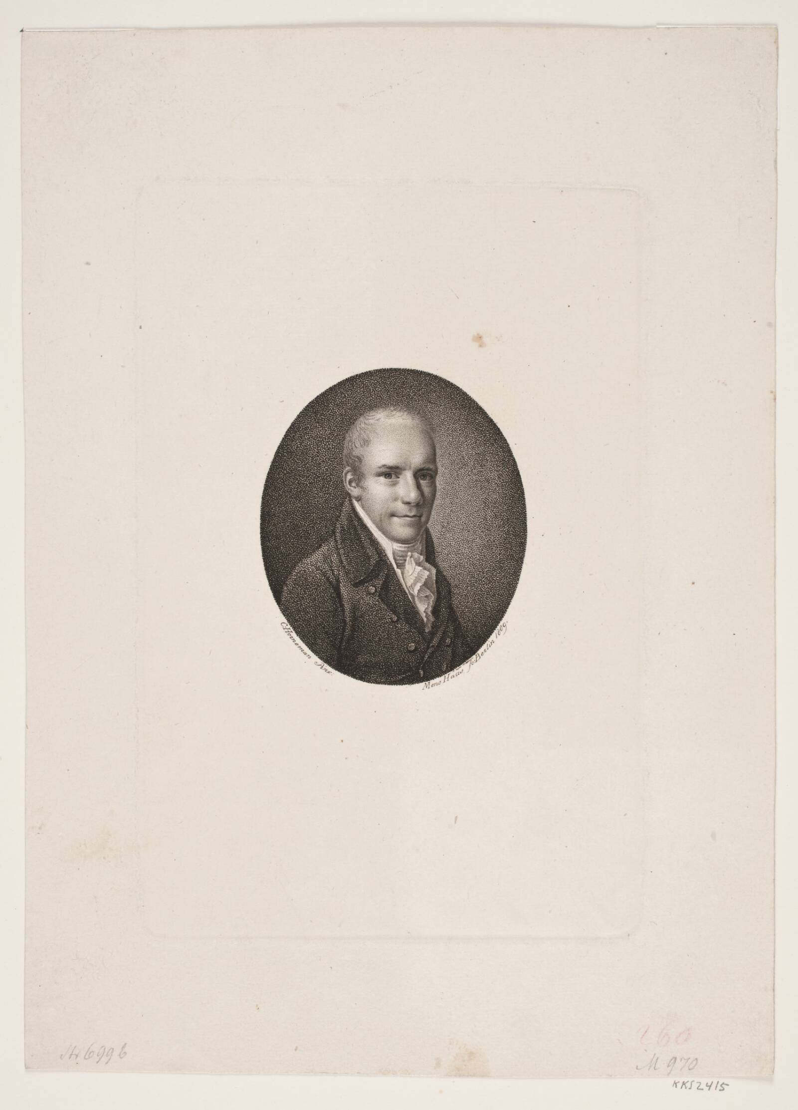 C. W. Dunzfeldt, Meno Haas, 1809