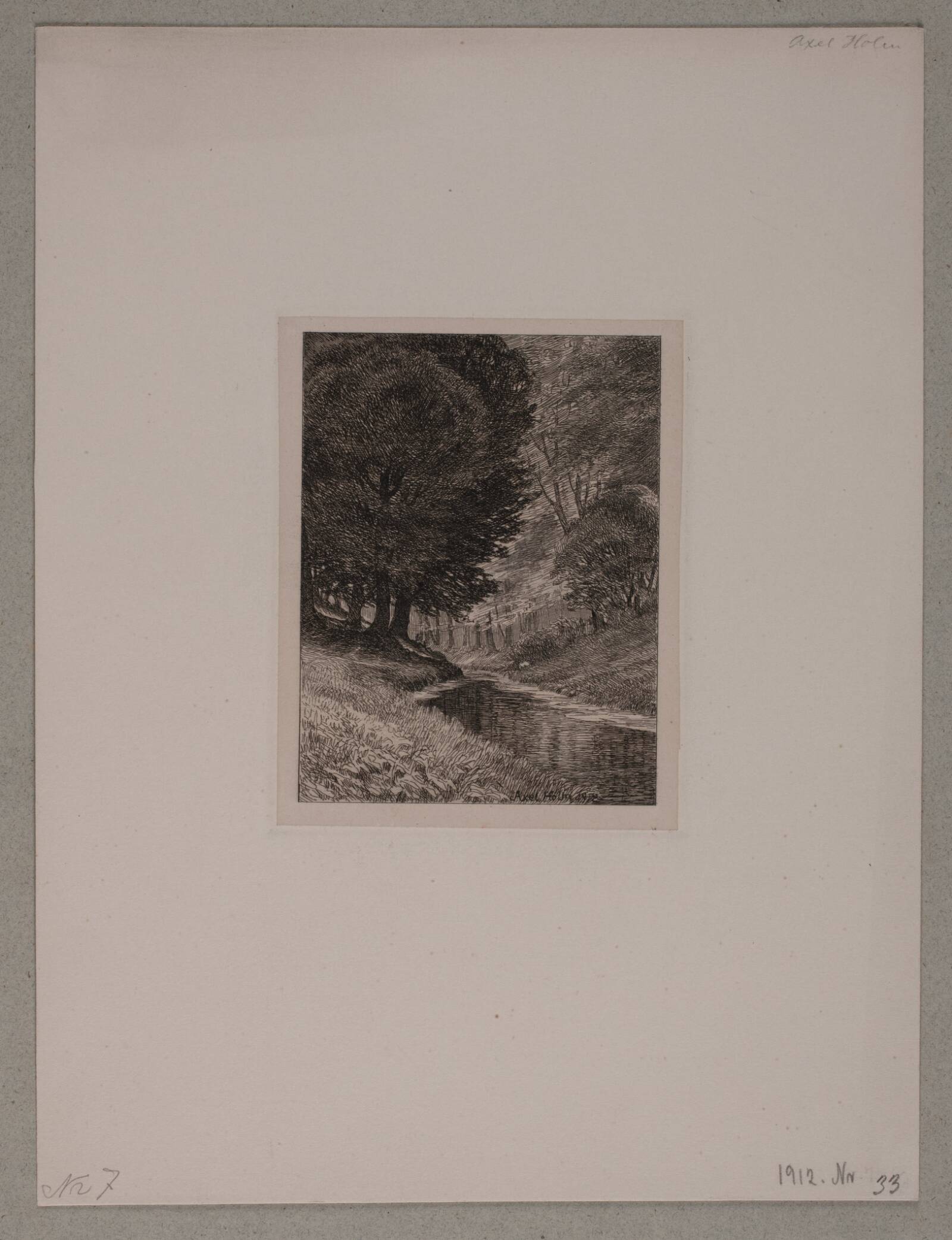 Charlottenlund skov, Axel Holm, 1912