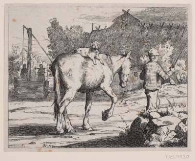 Illustration til et digt af P. Hansen