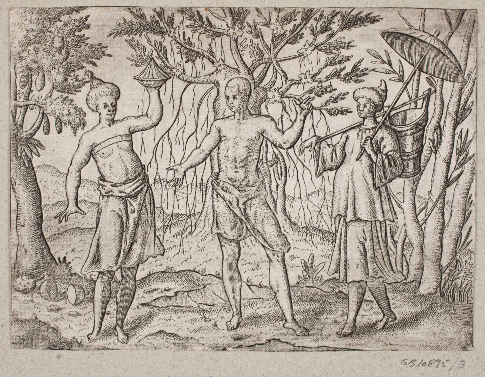 Kinesisk købmand og indbyggere på Java, Ubekendt, 1600-1649