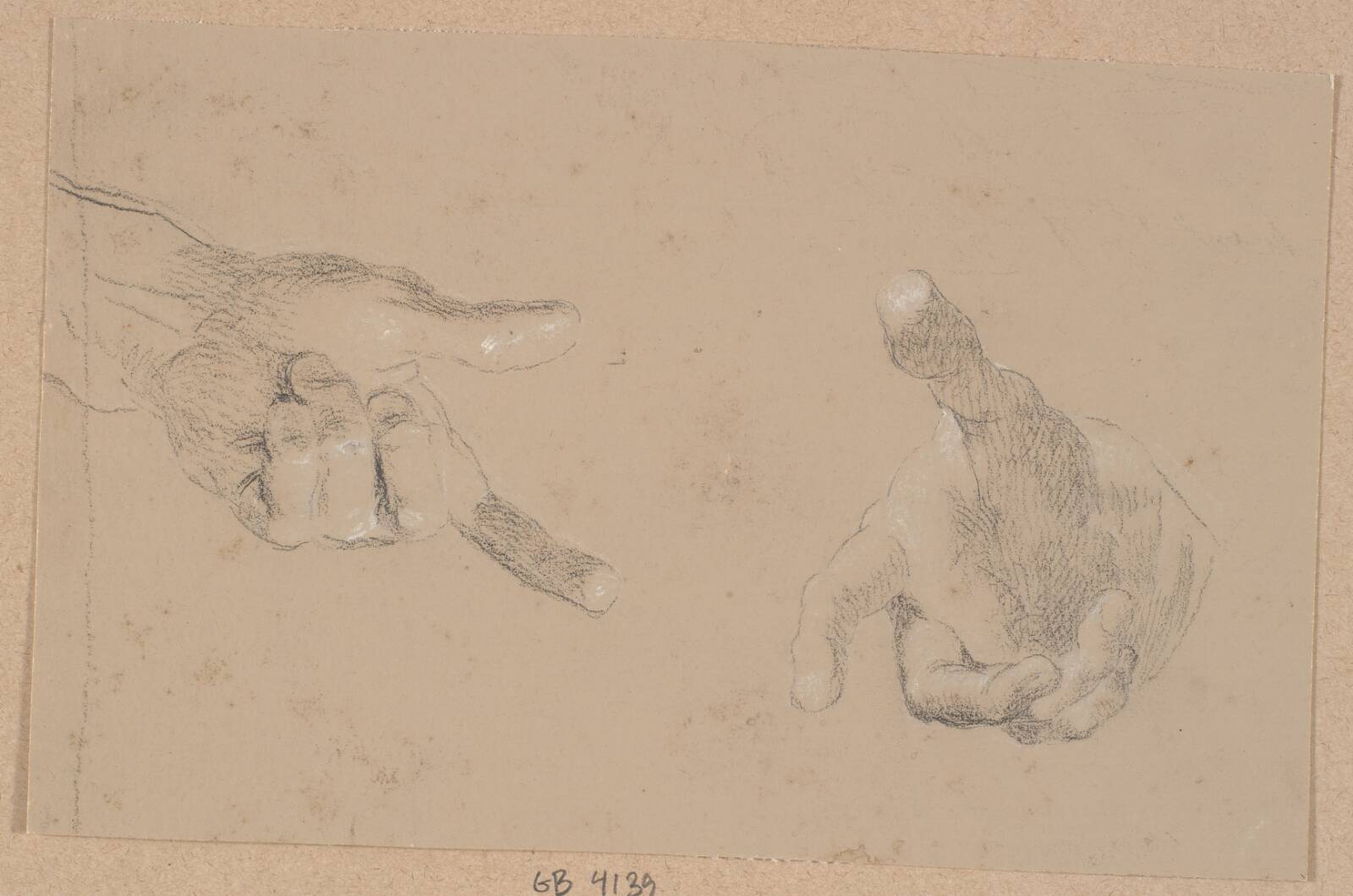 To studier af en hånd, Ubekendt, 1778-1809