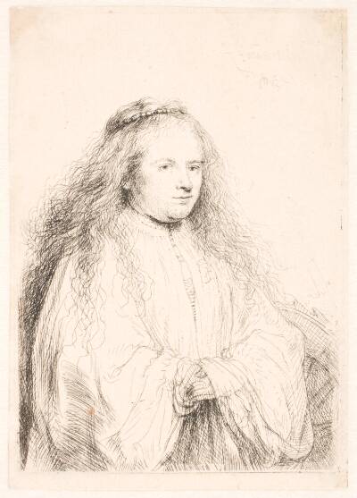 Saskia som den hellige Katarina (den lille jødebrud)