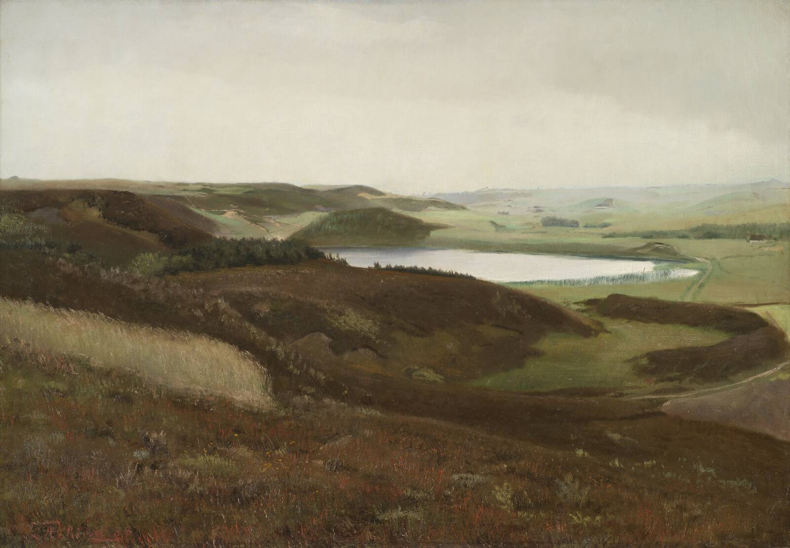 A Landscape near Bryrup, Jutland, by L.A. Ring, 1888
