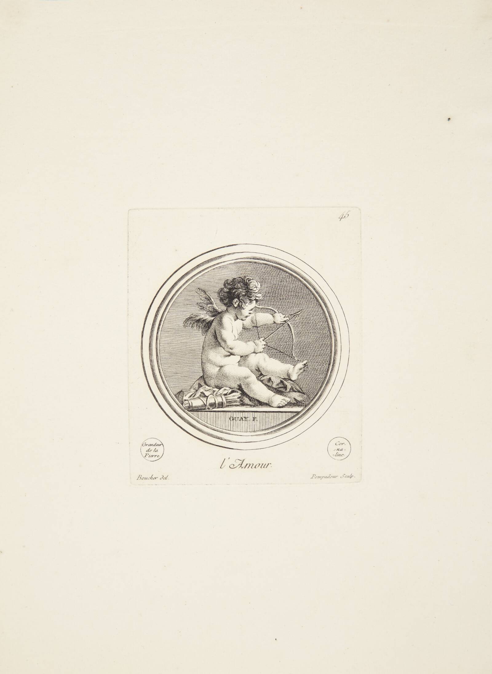 Amor, Мадам де Помпадур, 1753-1757