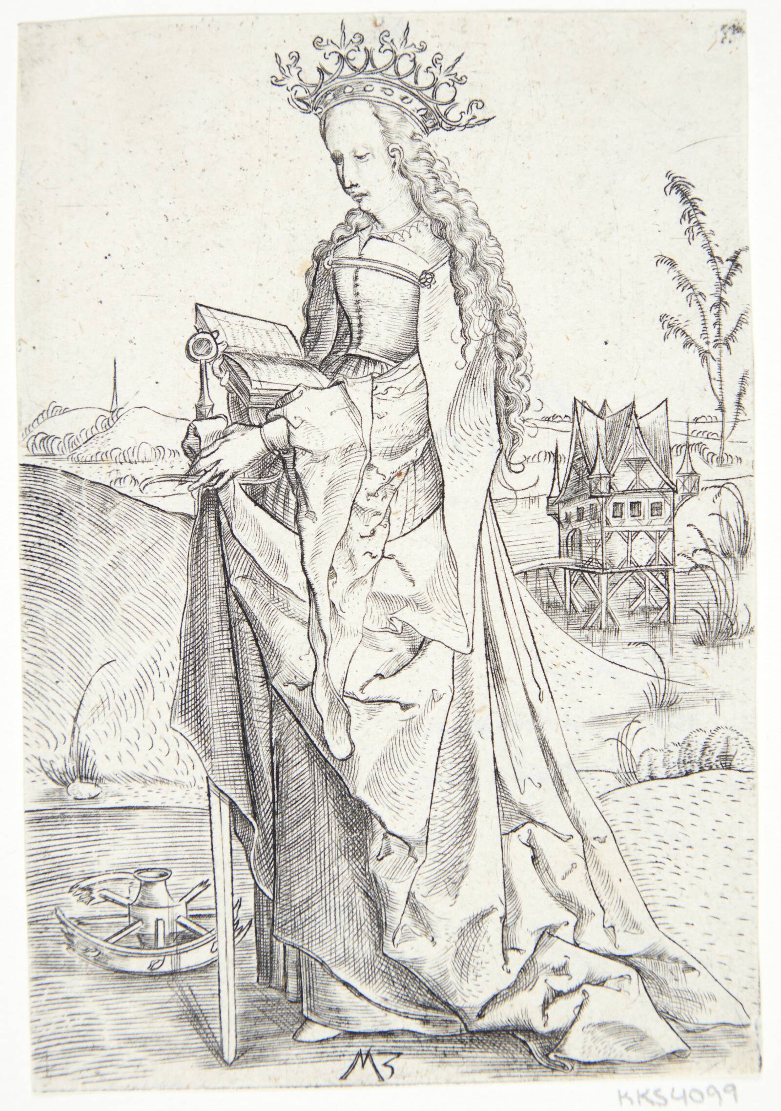 Den hellige Katarina, Monogrammist MZ, 1500
