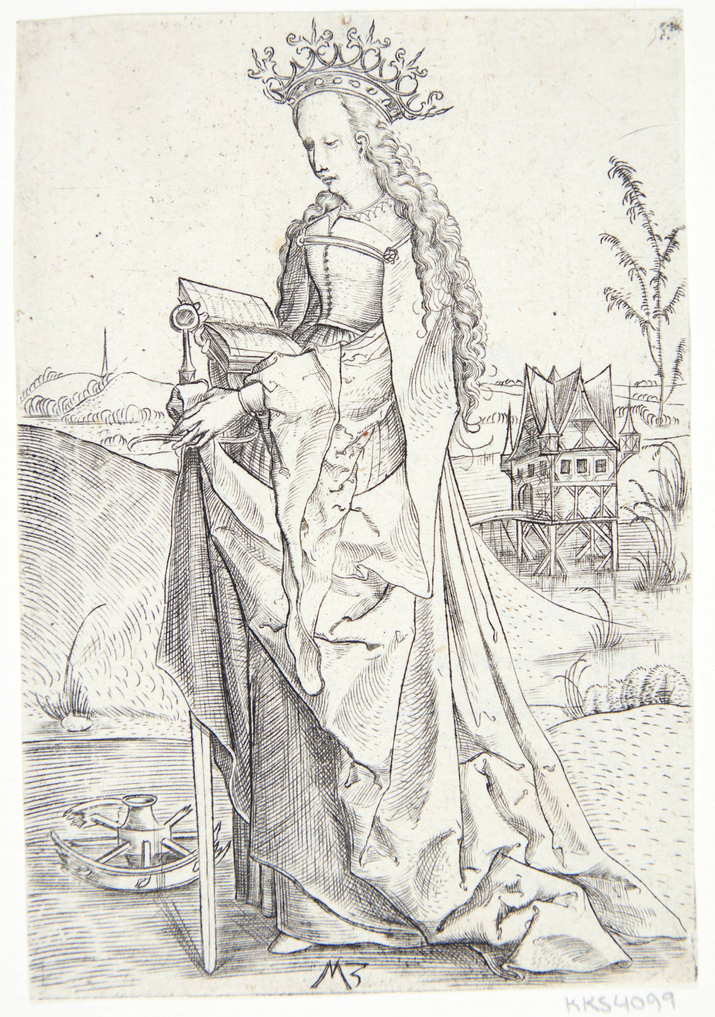 Den hellige Katarina, Monogrammist MZ, 1500