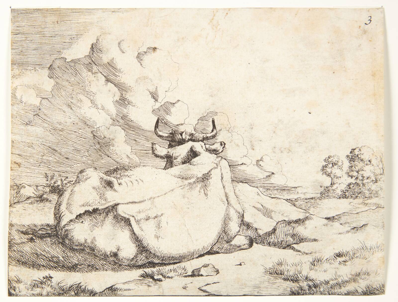 Liggende ko, Marcus de Bye, 1638-1690
