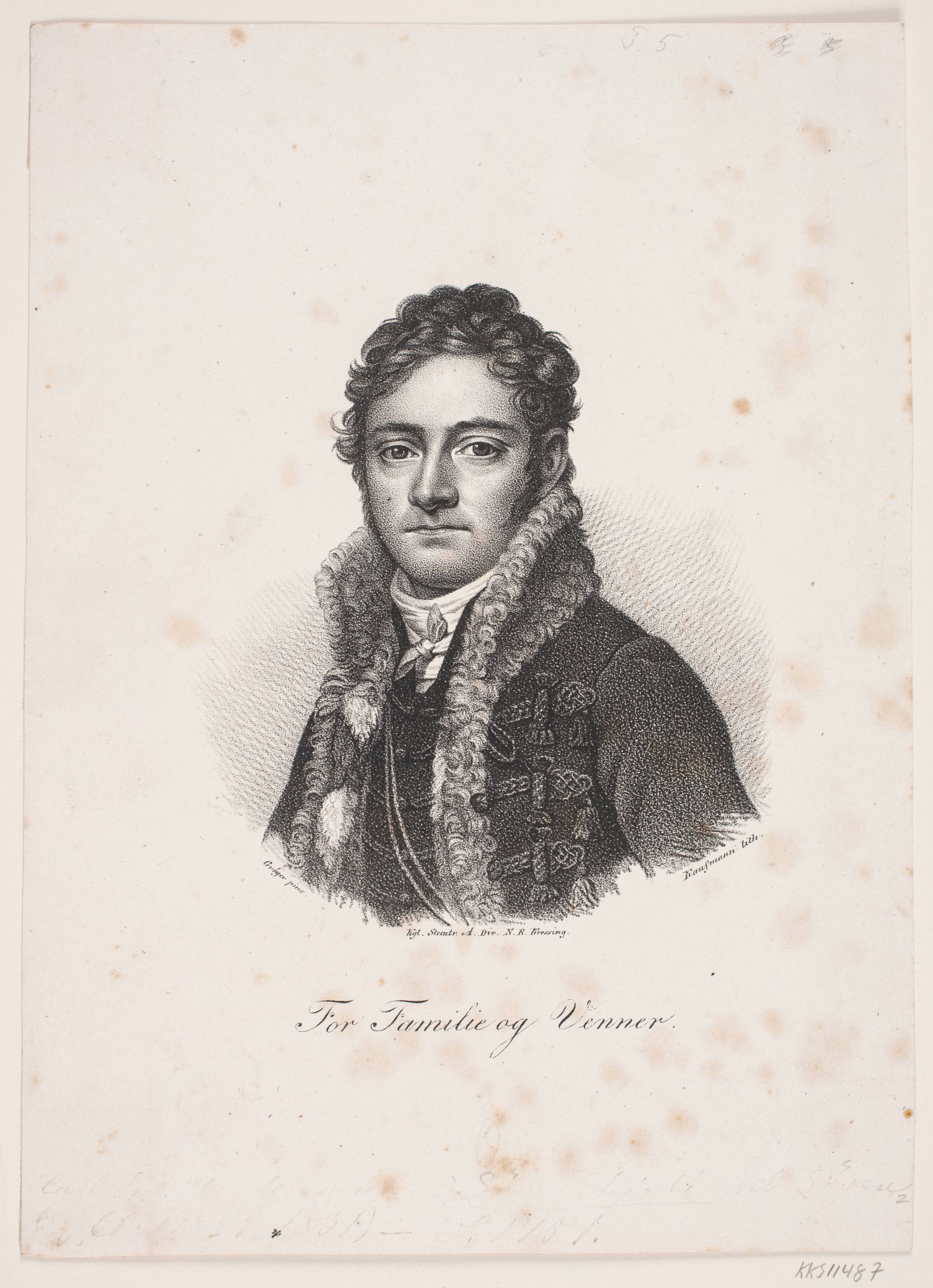 C. S. C. H. Løvenskiold, Asmus Kaufmann, 1820-1843
