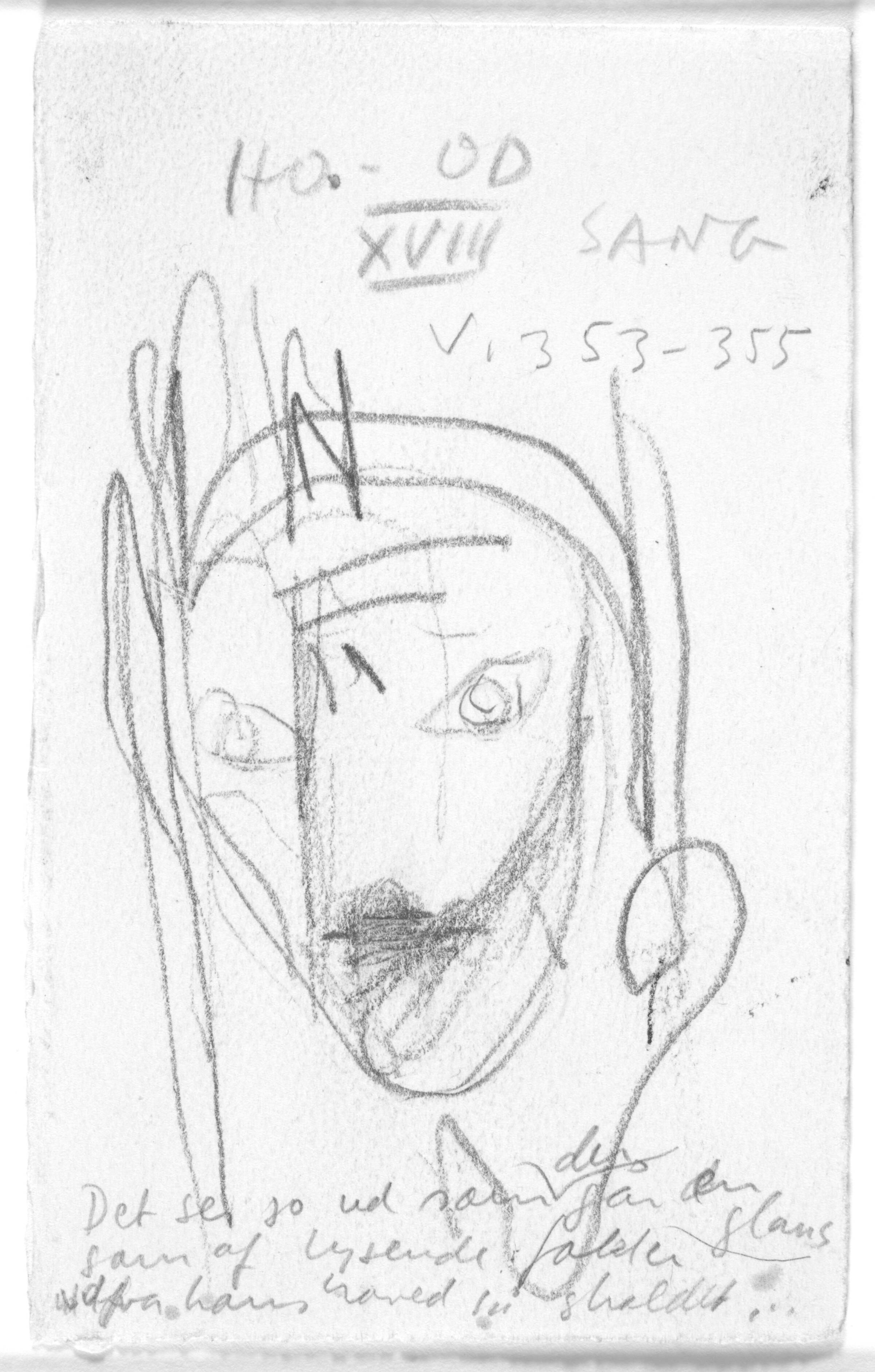 Skitse til attende sang i Homers Odyssé, Peter Brandes, 2001-2002