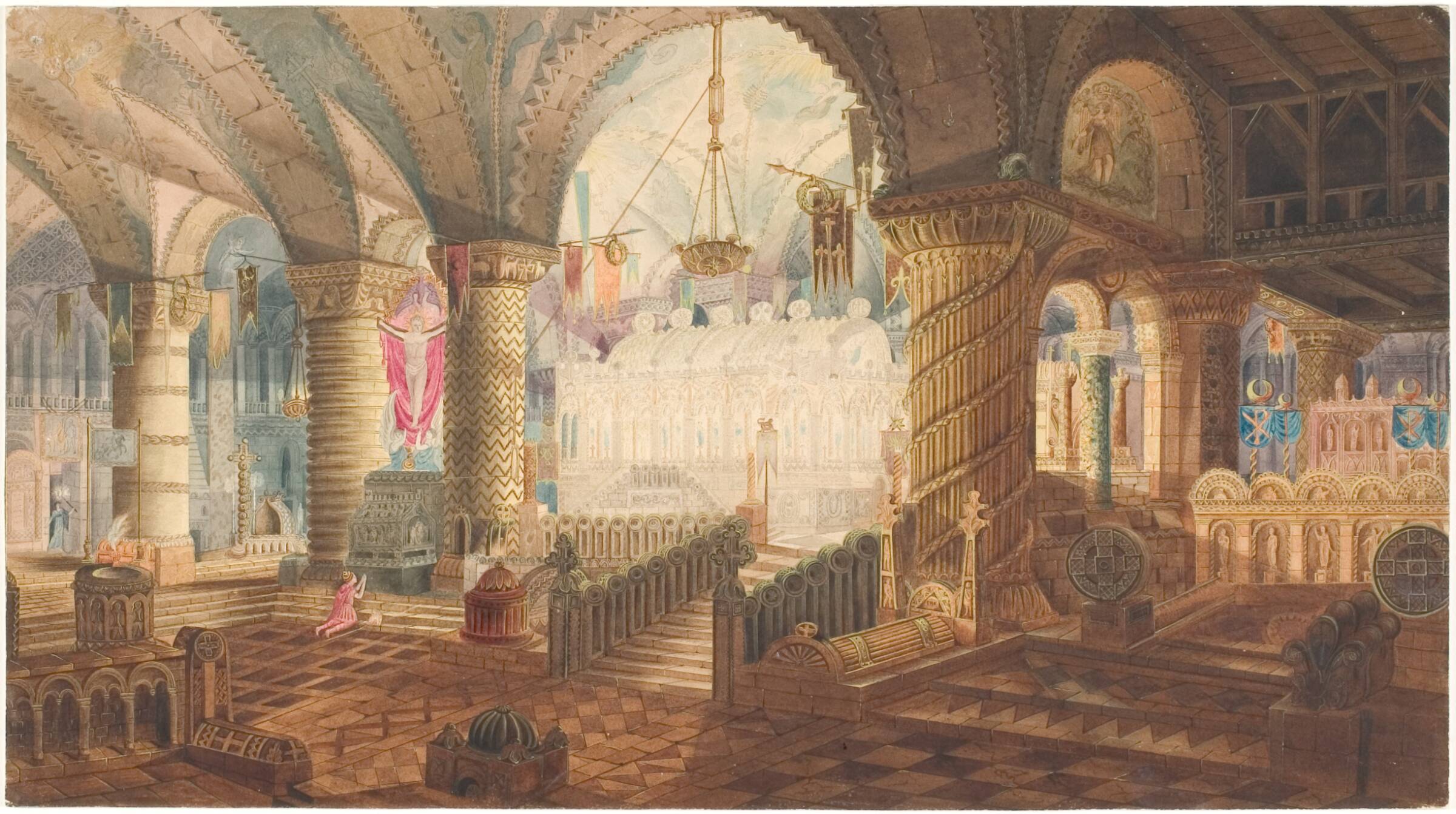 Kirkeinteriør, Aron Wallick, 1818-1821