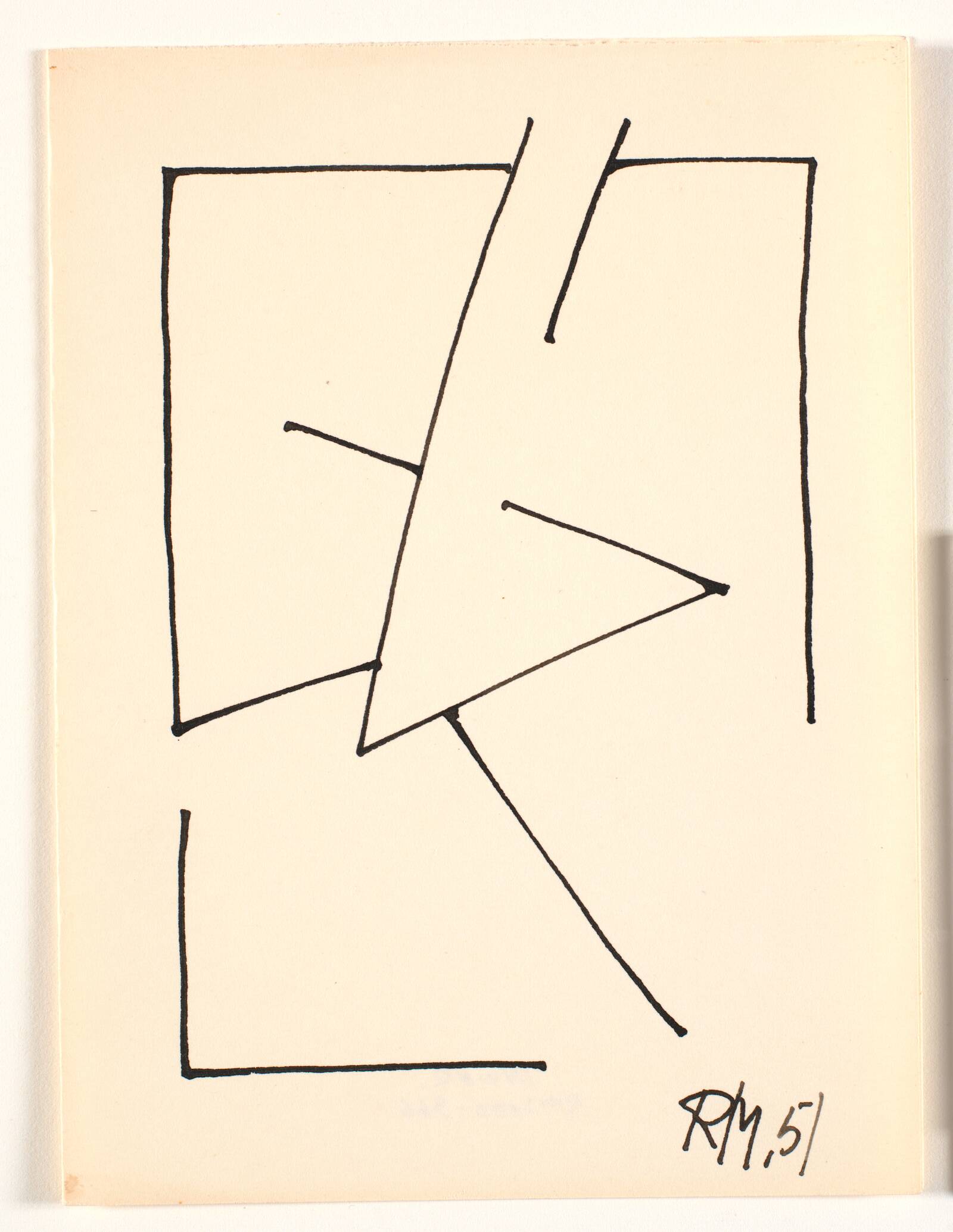 Geometrisk komposition, Richard Mortensen, 1951