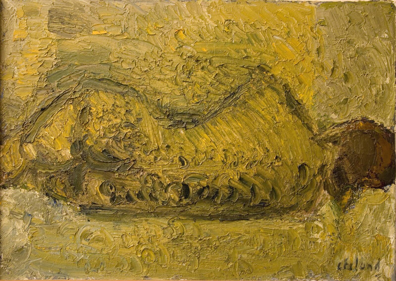 Liggende model, Poul Ekelund, 1960