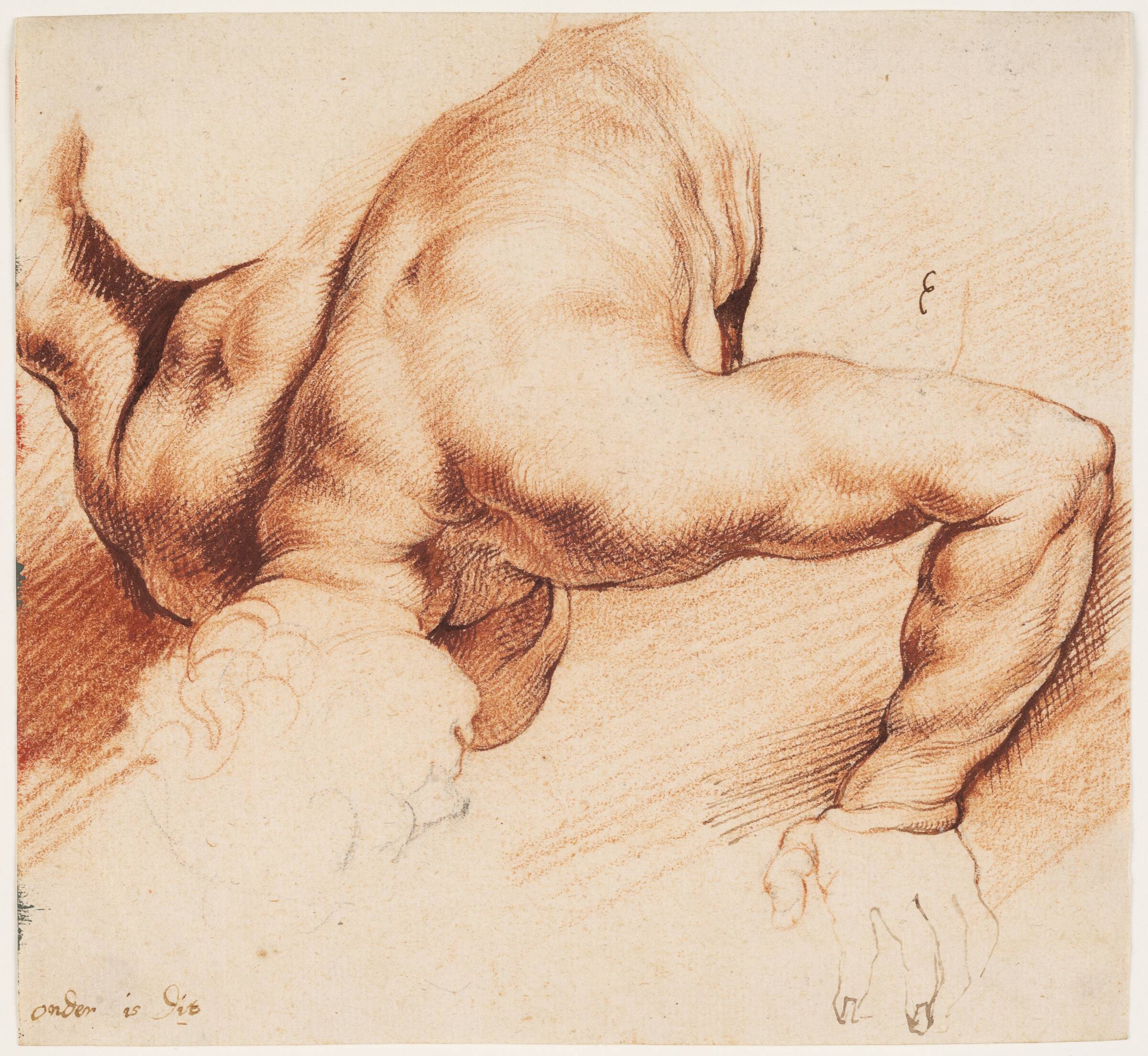 Brydere. Antik skulpturgruppe. Nederste figur, Willem Panneels, 1628-1630