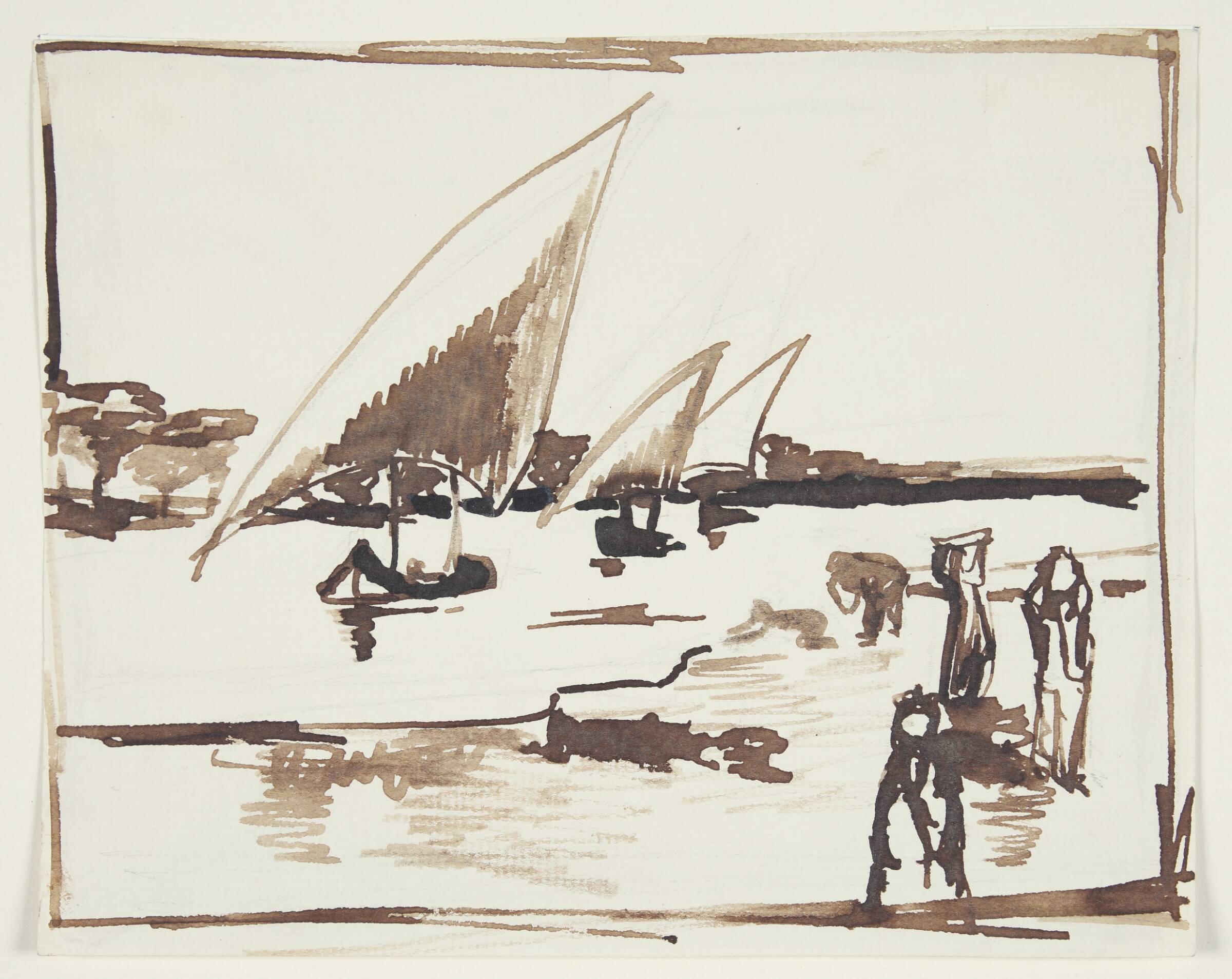 Sejlbåde på Nilen, Finsen Koefoed, Inge, 1950-1951