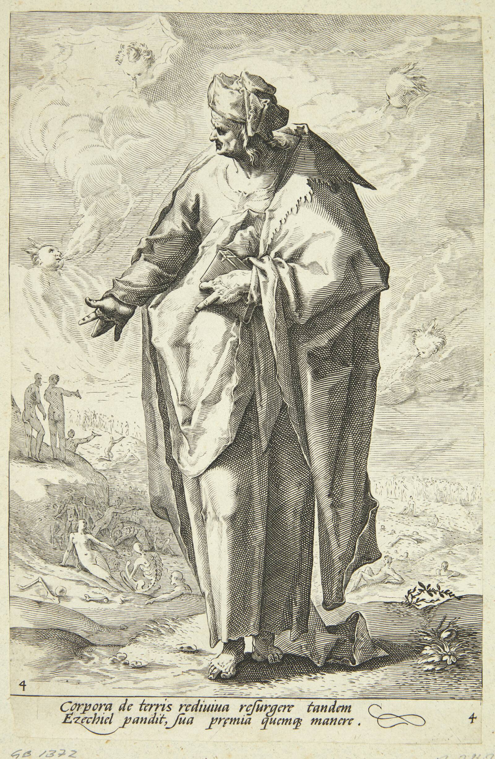 Ezekiel, Jacob Matham, 1589