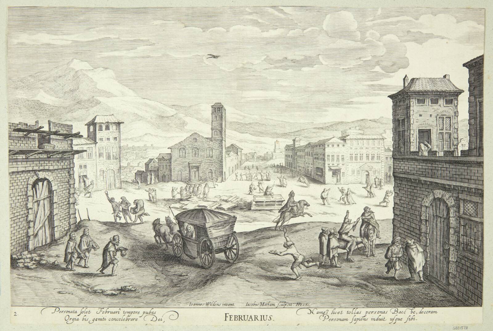 Februar, Jacob Matham, 1614