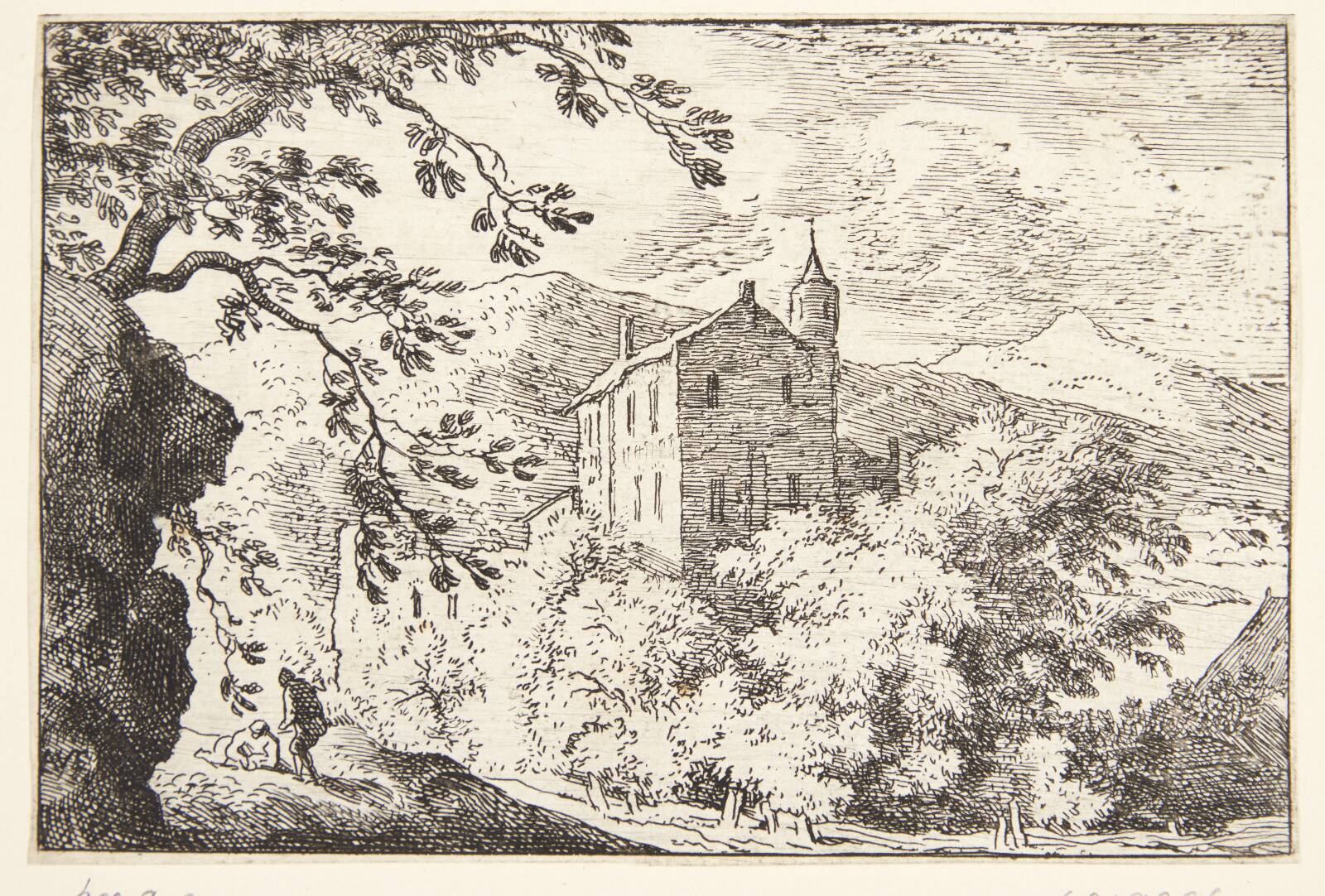 Hus med tårn, Allaert van Everdingen, 1621-1675