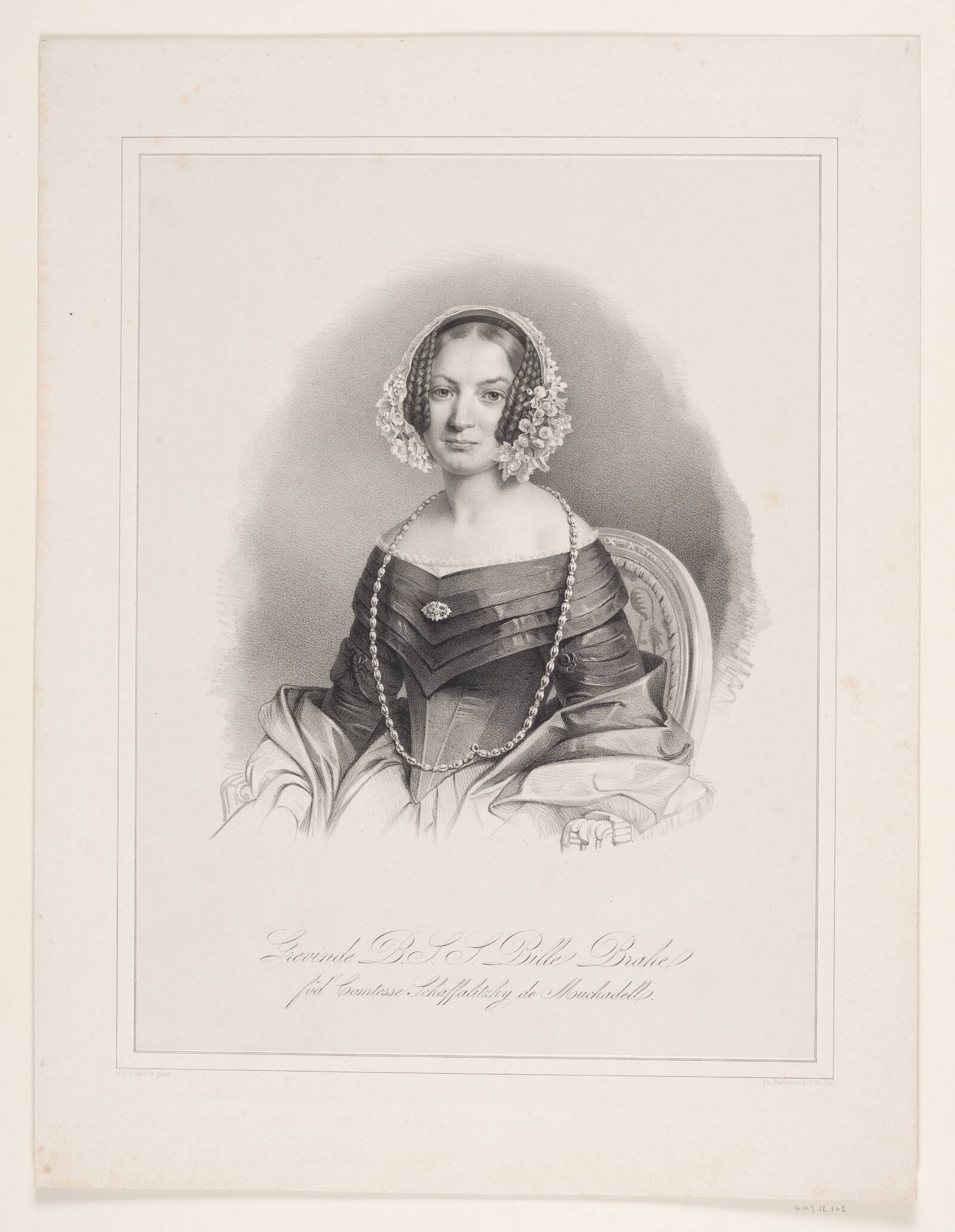 Birgitte Bille-Brahe, Ubekendt, 1845
