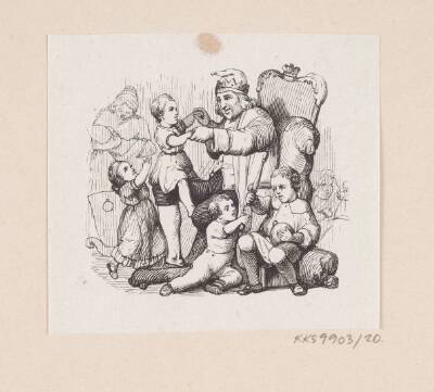 Illustration til "Reisekammeraten" i H.C. Andersen, "Eventyr og Historier", Bind 1