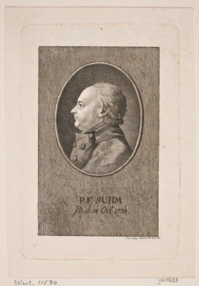 Portræt af Peter Frederik Suhm