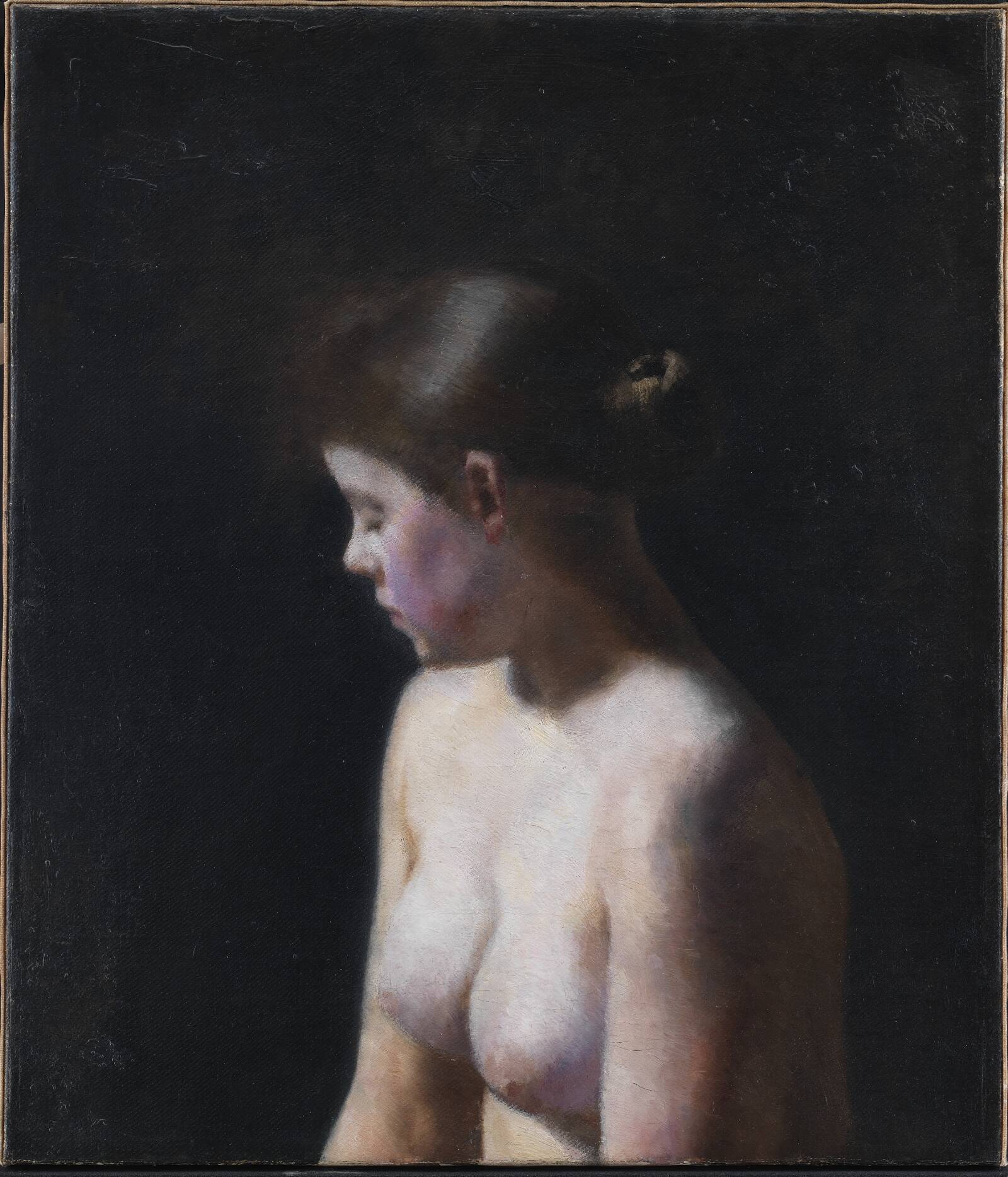 Nøgen kvindelig model, Vilhelm Hammershøi, 1884