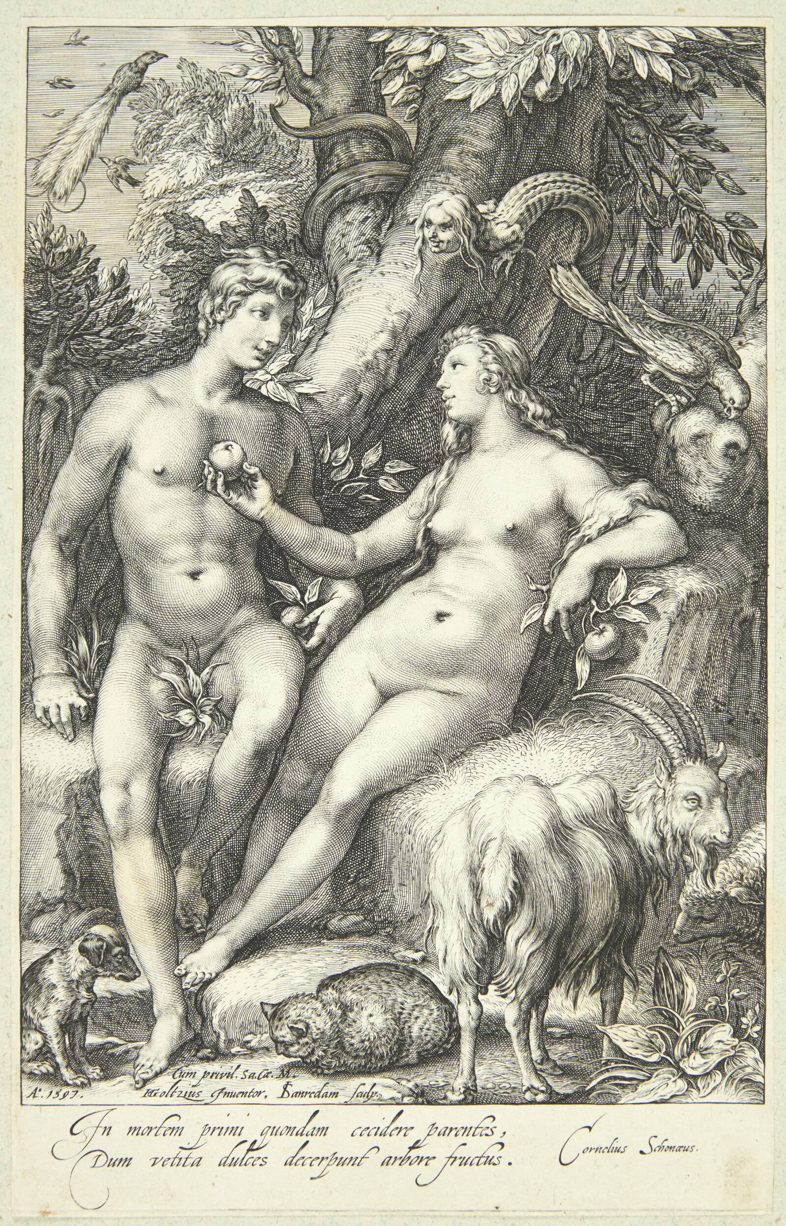 Syndefaldet, Jan Saenredam, 1597