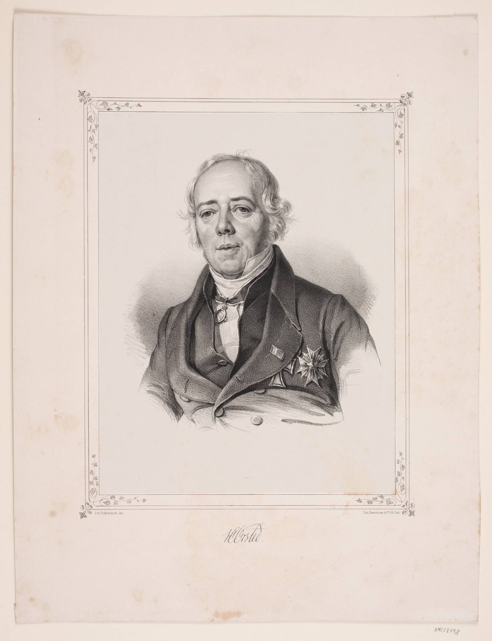 H. C. Ørsted, Emil Ditlev Bærentzen, 1840-1849