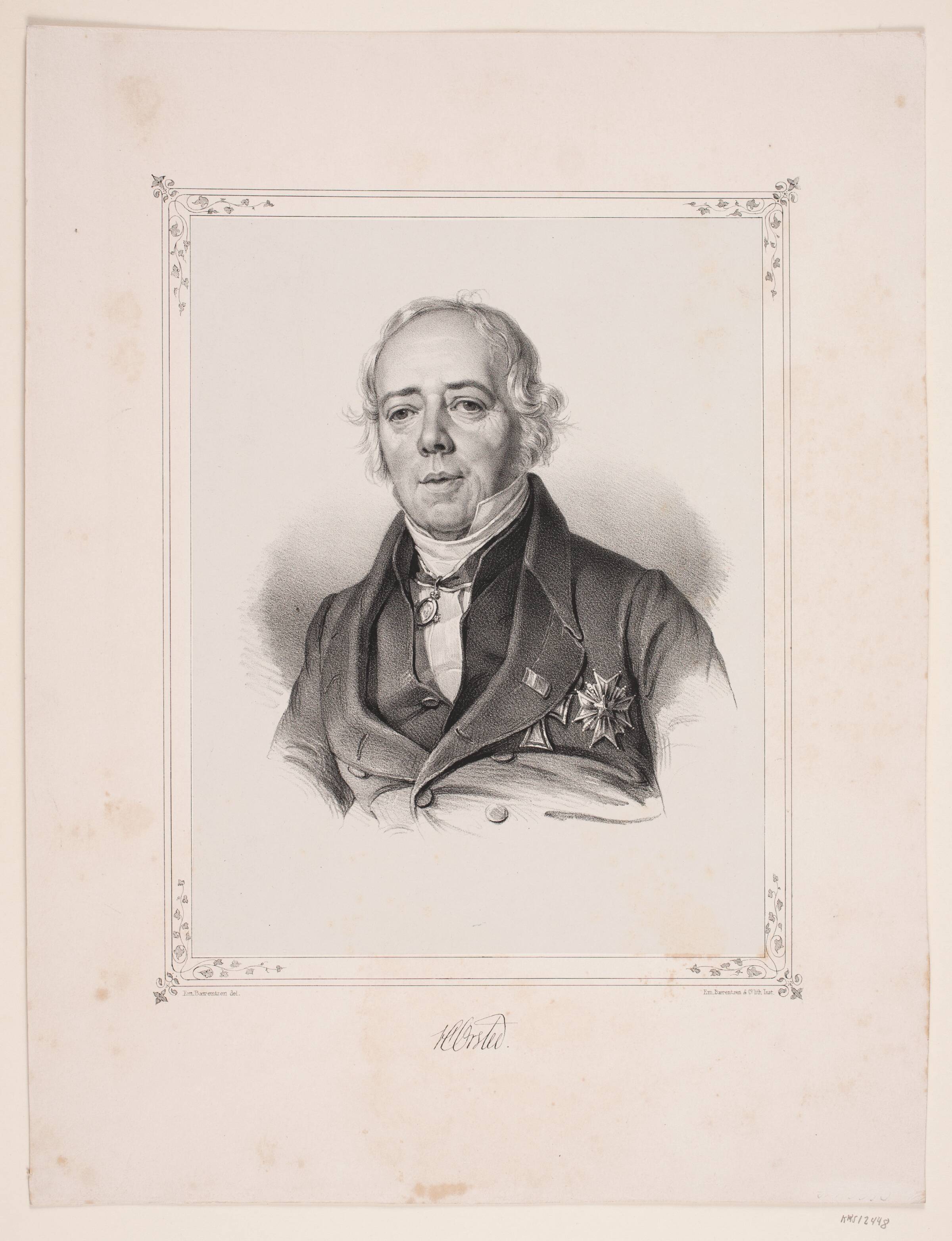 H. C. Ørsted, Emil Ditlev Bærentzen, 1840-1849