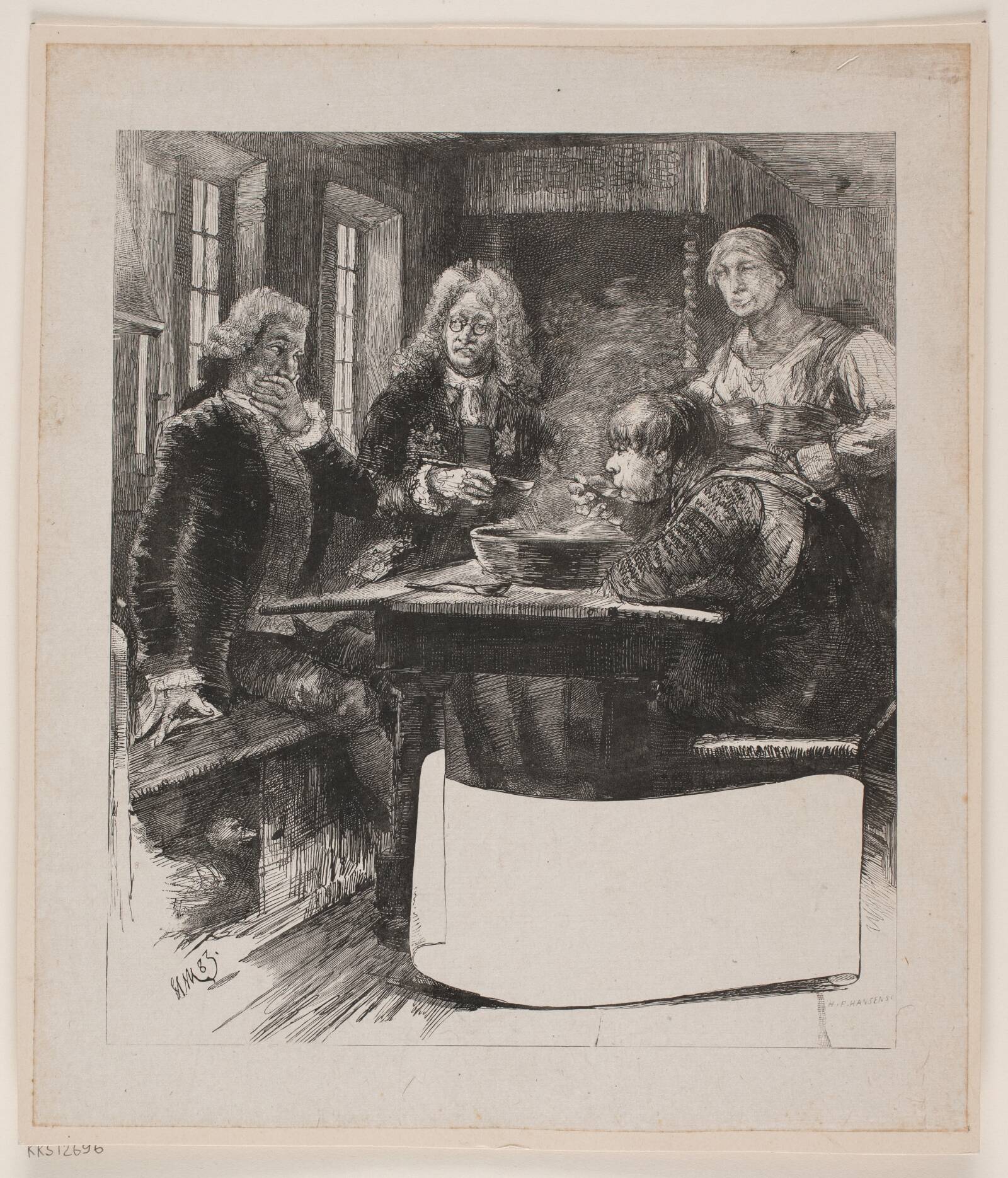 Gaffelen, H.P. Hansen, 1829-1899