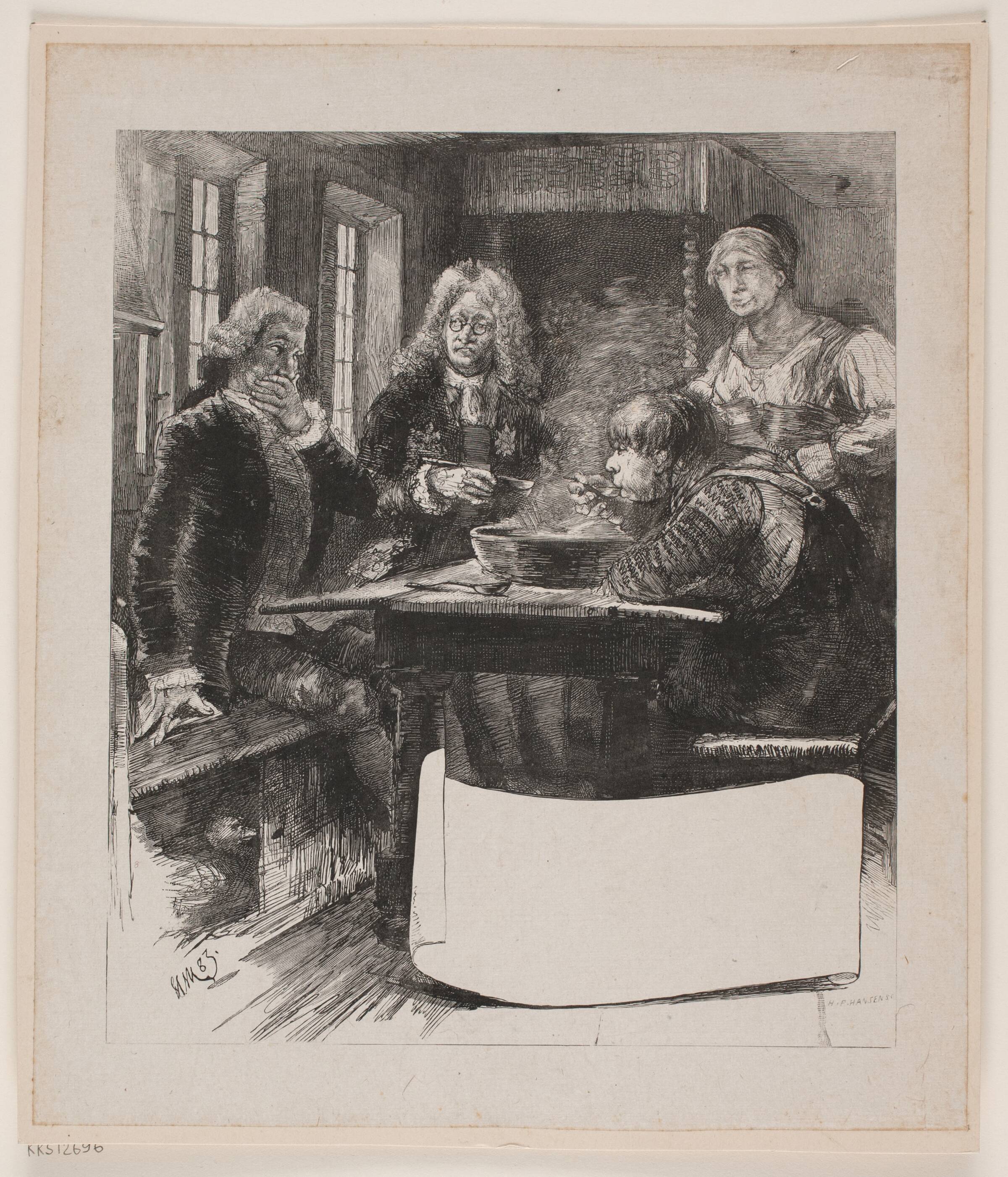 Gaffelen, H.P. Hansen, 1829-1899