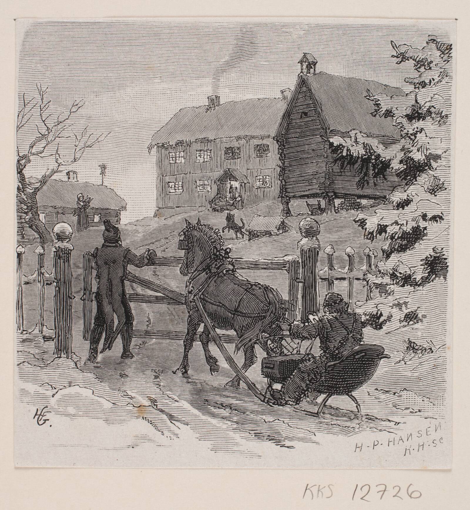 Kane ved led, Hans Peter Hansen, 1879